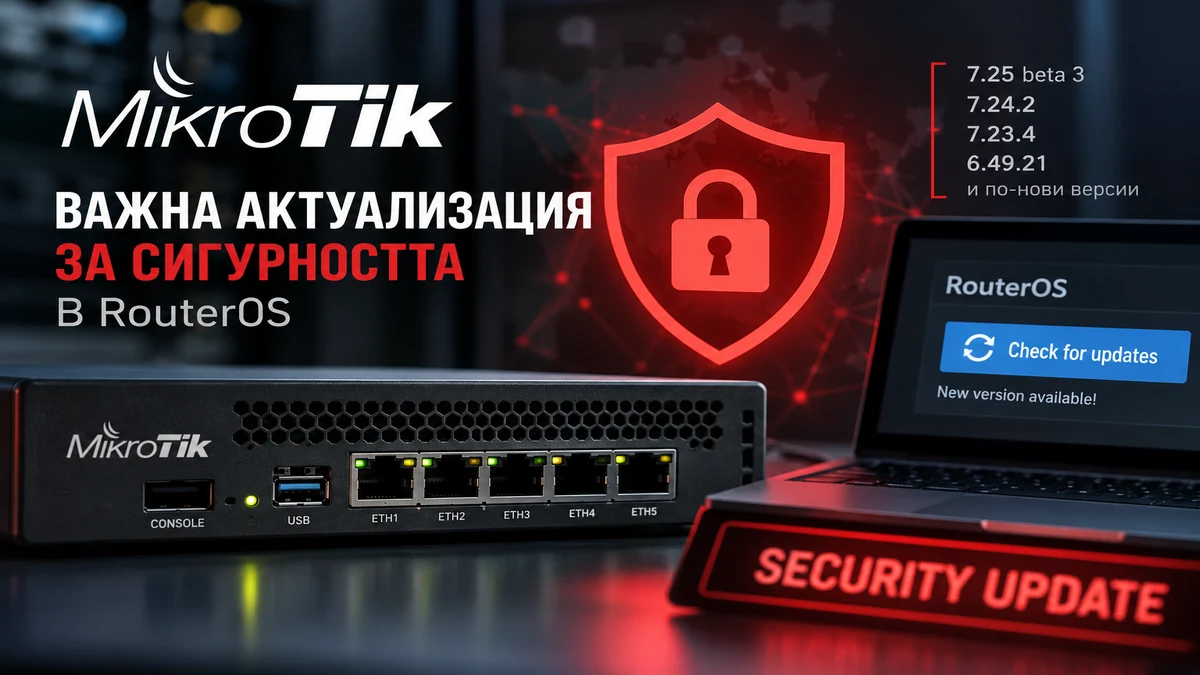 MikroTik публикува спешна корекция на сигурността в RouterOS